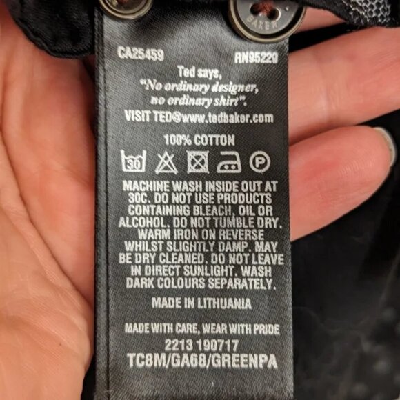 Ted Baker London | Men's Printed Planet Long Sleeve Shirt - Picture 5 of 8